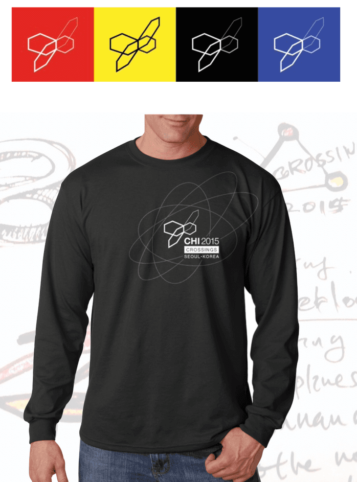 Logo colour variants and T-shirt
